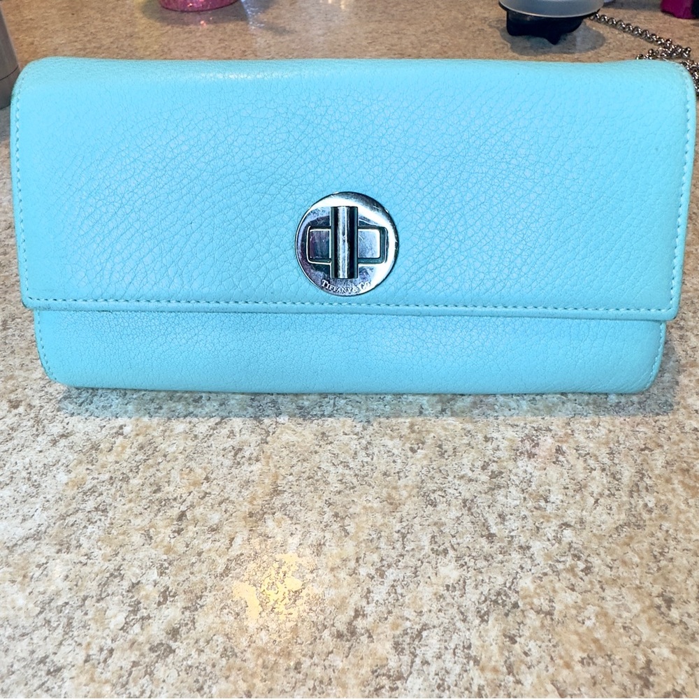 Tiffany & Co Blue Wallet Clutch